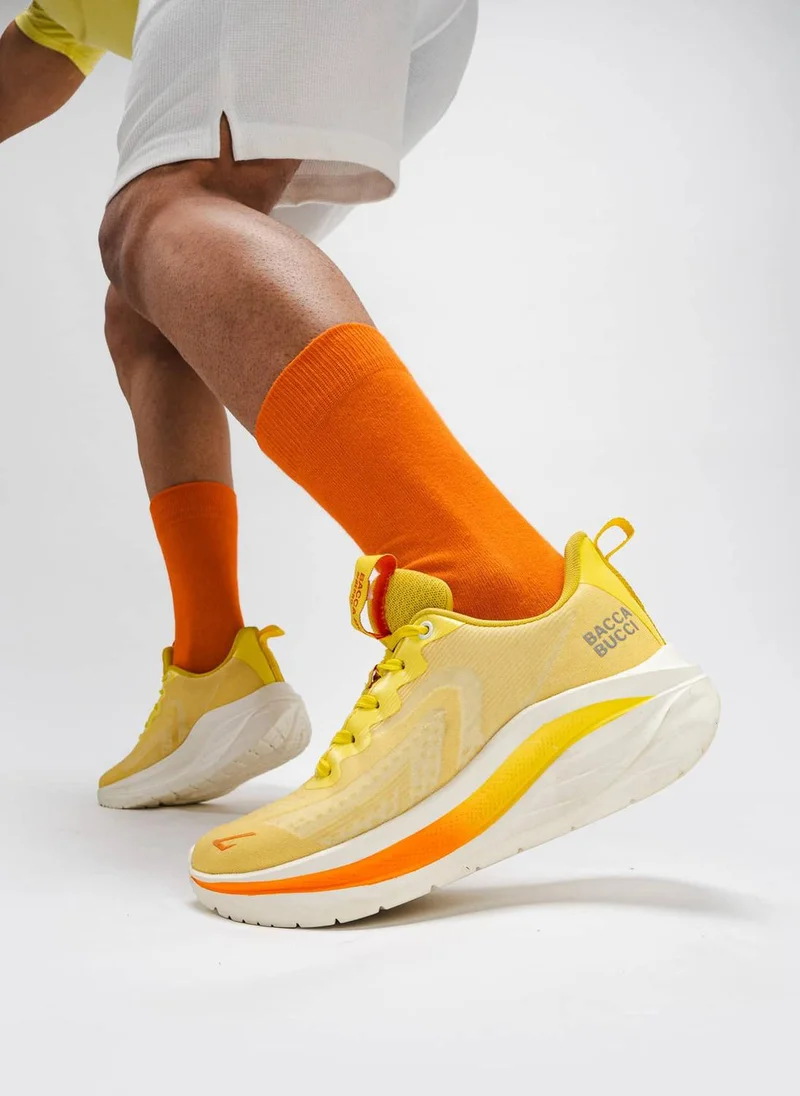 Bacca Bucci Yellow SPEED PRO Athleisure Running Shoes for Men | Best Price UAE